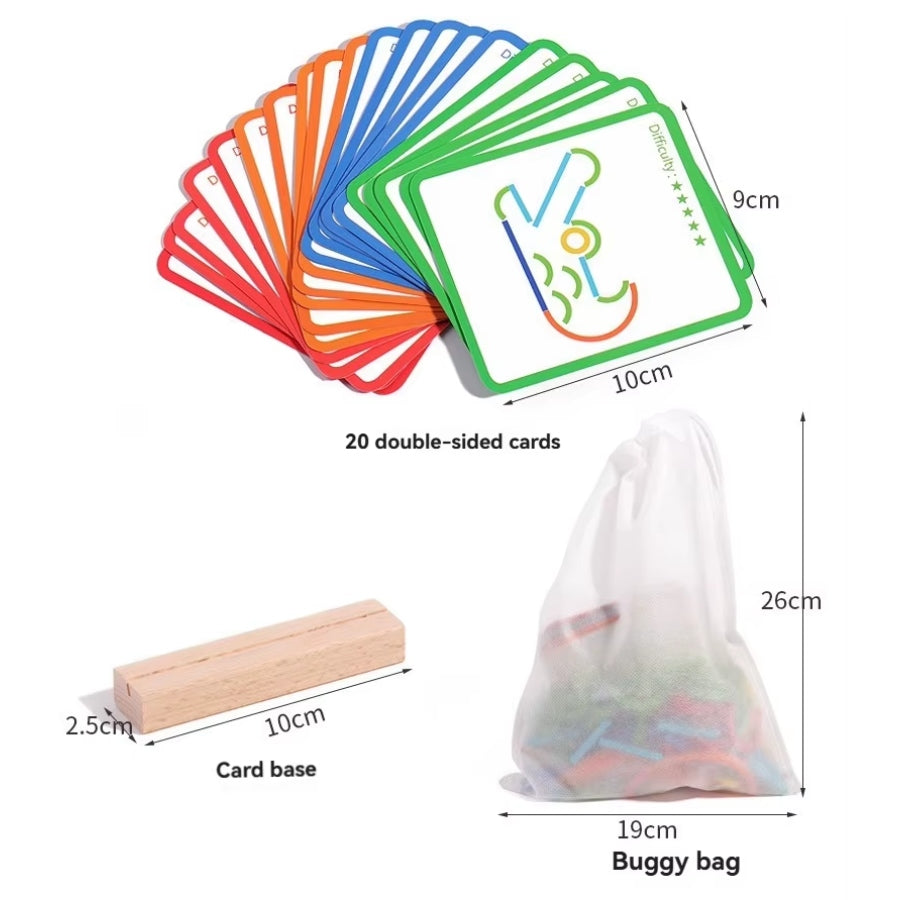 Sticks & Rings – Formpuslespill i tre