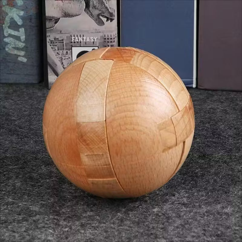 Träpussel kula i plywood video
